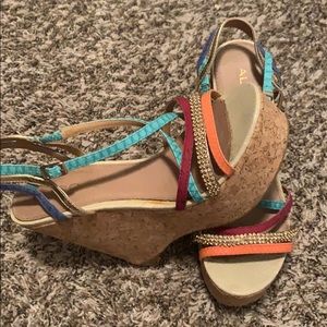 High wedge heel sandals